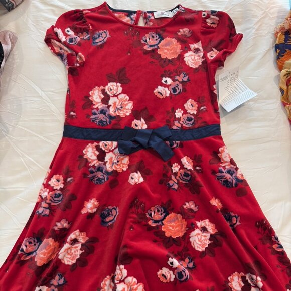 Girls Vineyard Vines Velvet Pattern Dress NEW WITH TAGS - Picture 3 of 6